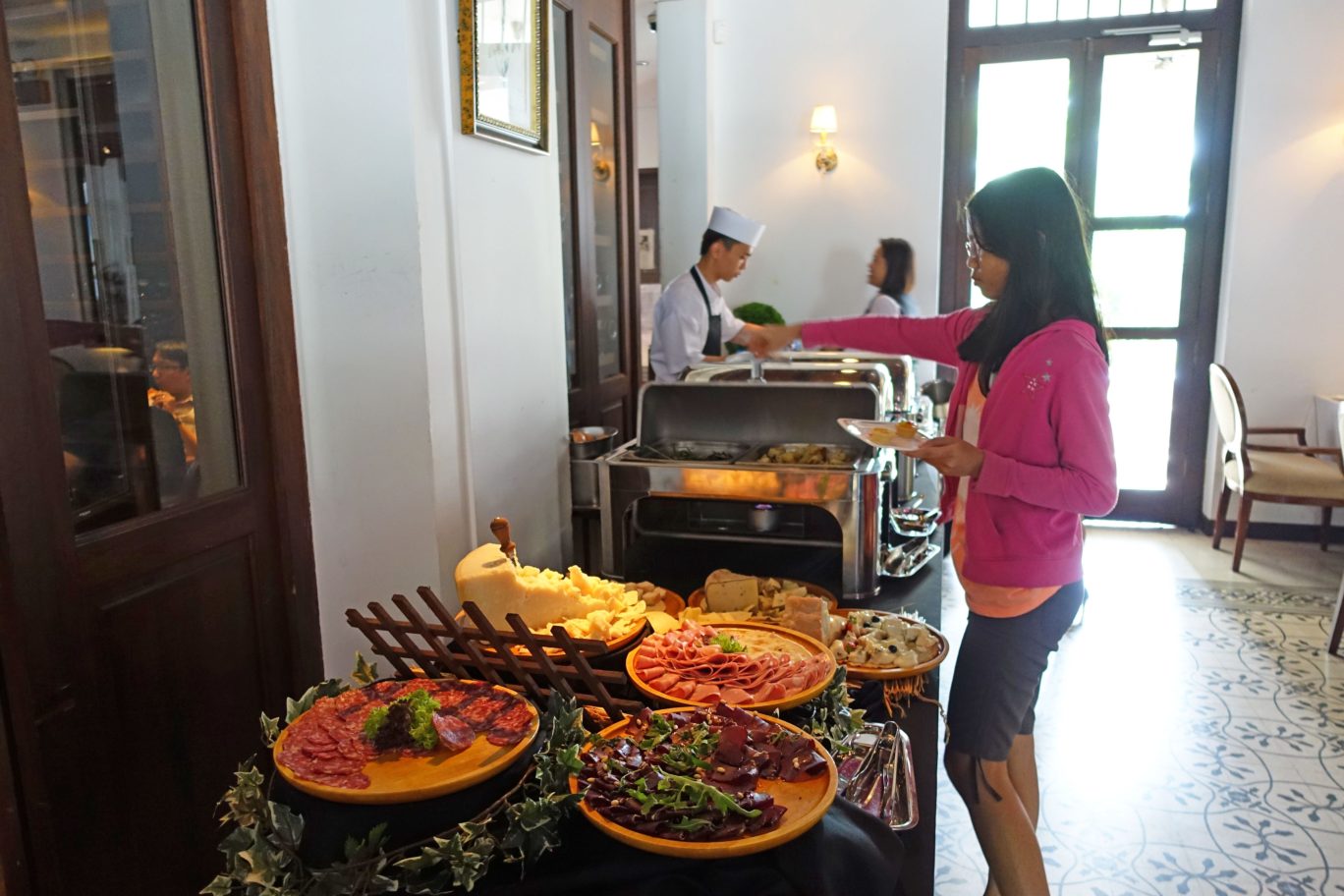 food spread at alkaff mansion ristorante singapore italian tea buffet