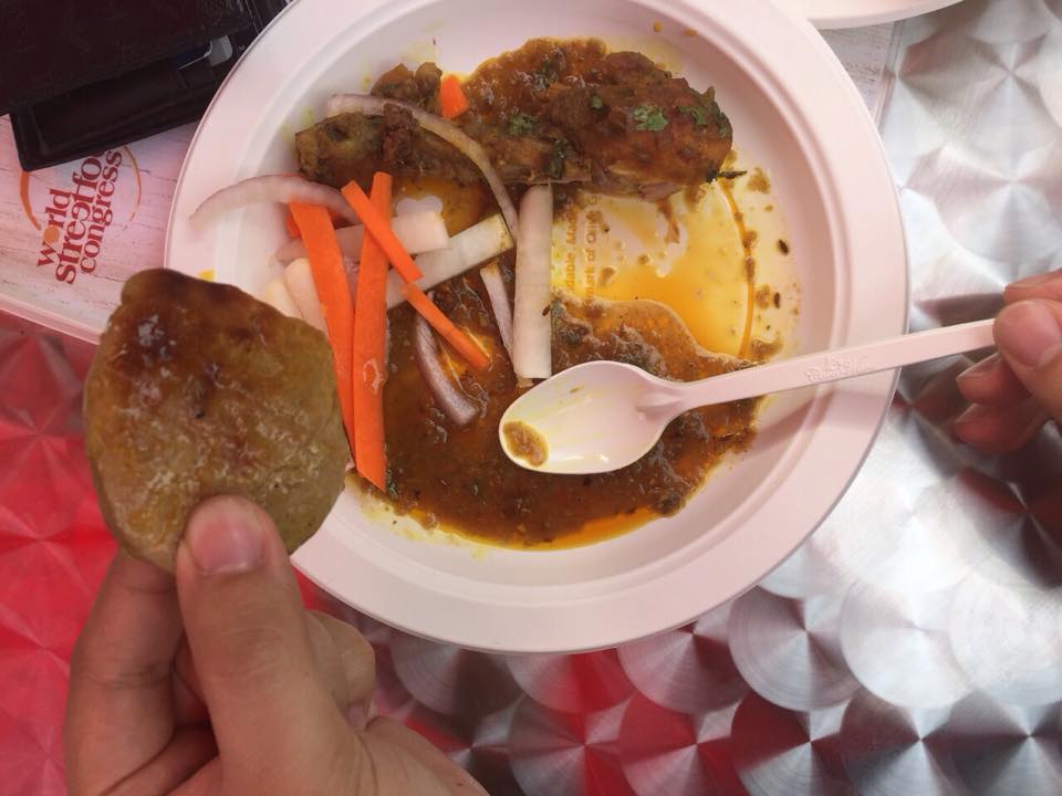 indian chiken dish at world streetfood congress 2015