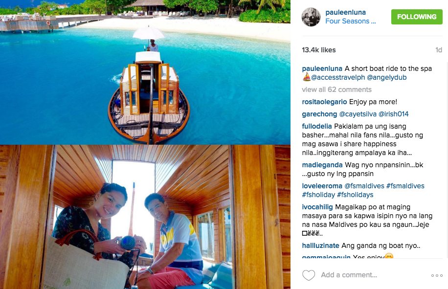 Vic Sotto Pauleen Luna Honeymoon Maldives Pictures Bossing Eat Bulaga Dabarkads 4