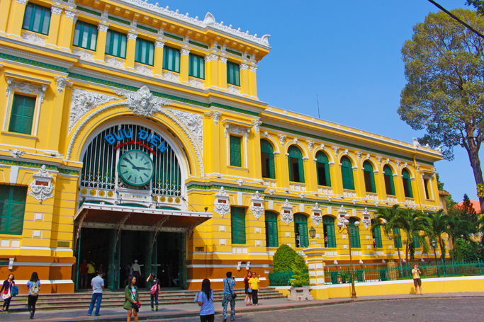 central post office saigon ho chi minh city vietnam tourist spot