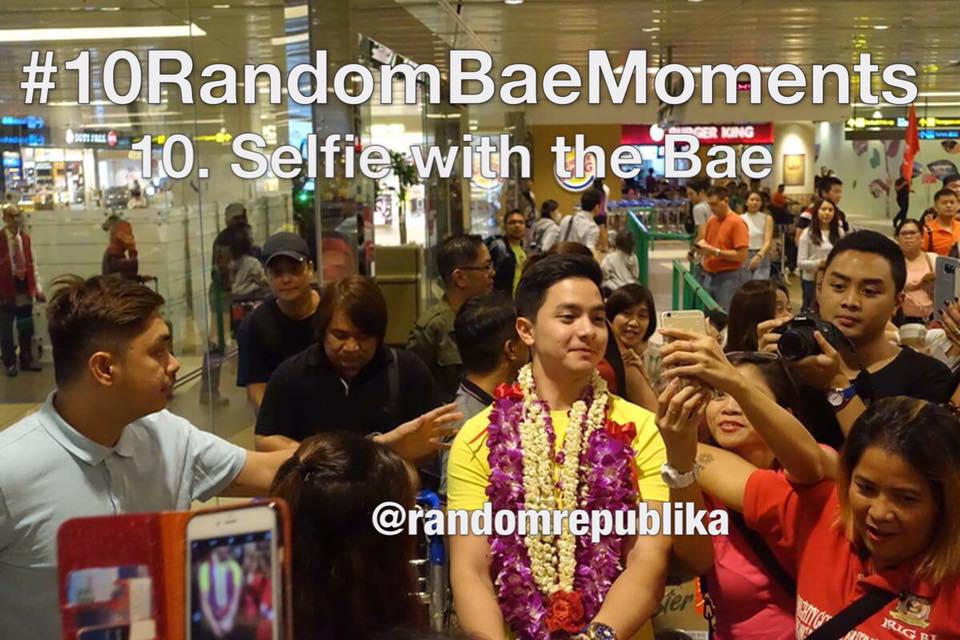 #10RandomBaeMoments with alden richards and random republika - #10 selfie with alden and fan