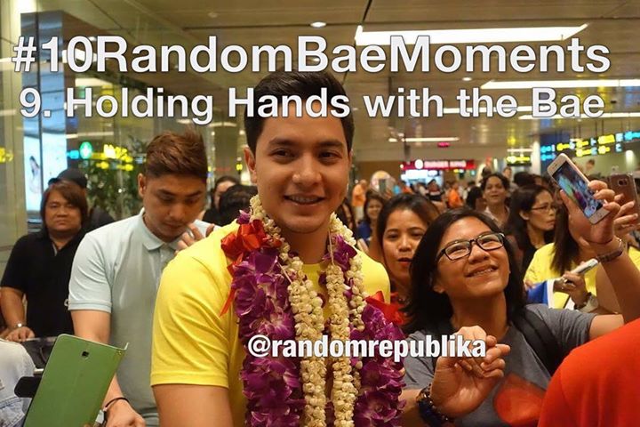 #10RandomBaeMoments with alden richards and random republika - #9 holding hands with alden and fan