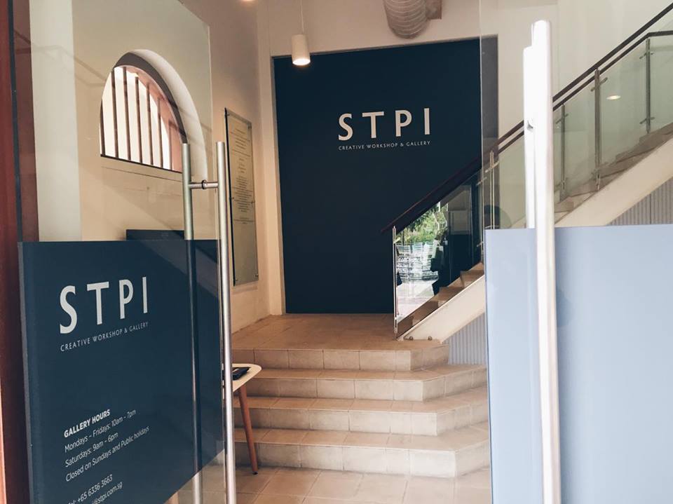 stpi gallery exhibit singapore lobby